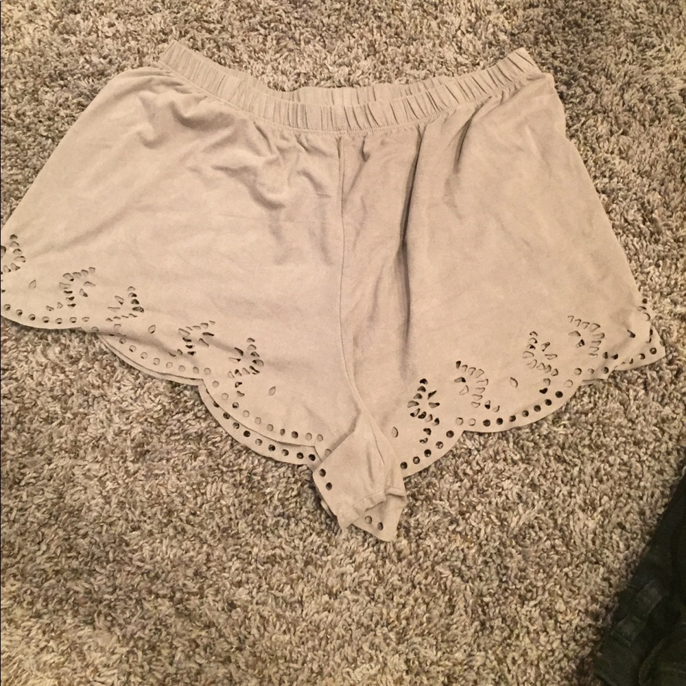 Faux Suede Shorts